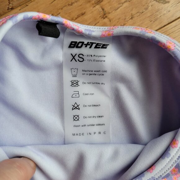 BO+TEE Sports Bra with Crop Top Cinch Sides XS - Picture 6 of 11